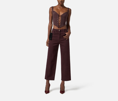 ELISABETTA FRANCHI JEANS BOYFRIEND CON POUCH