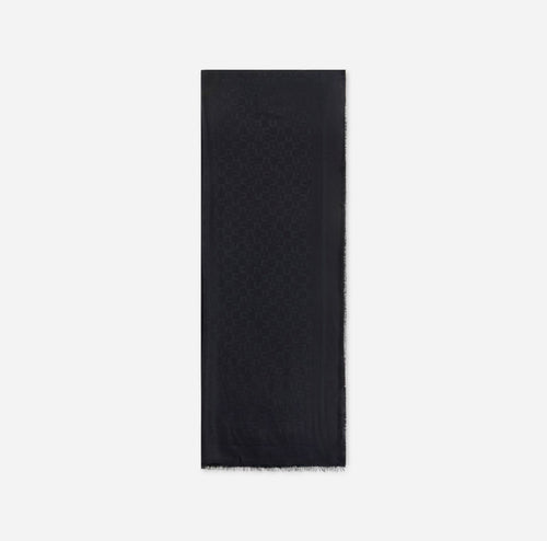 ELISABETTA FRANCHI SCIARPA CON PATTERN LOGO