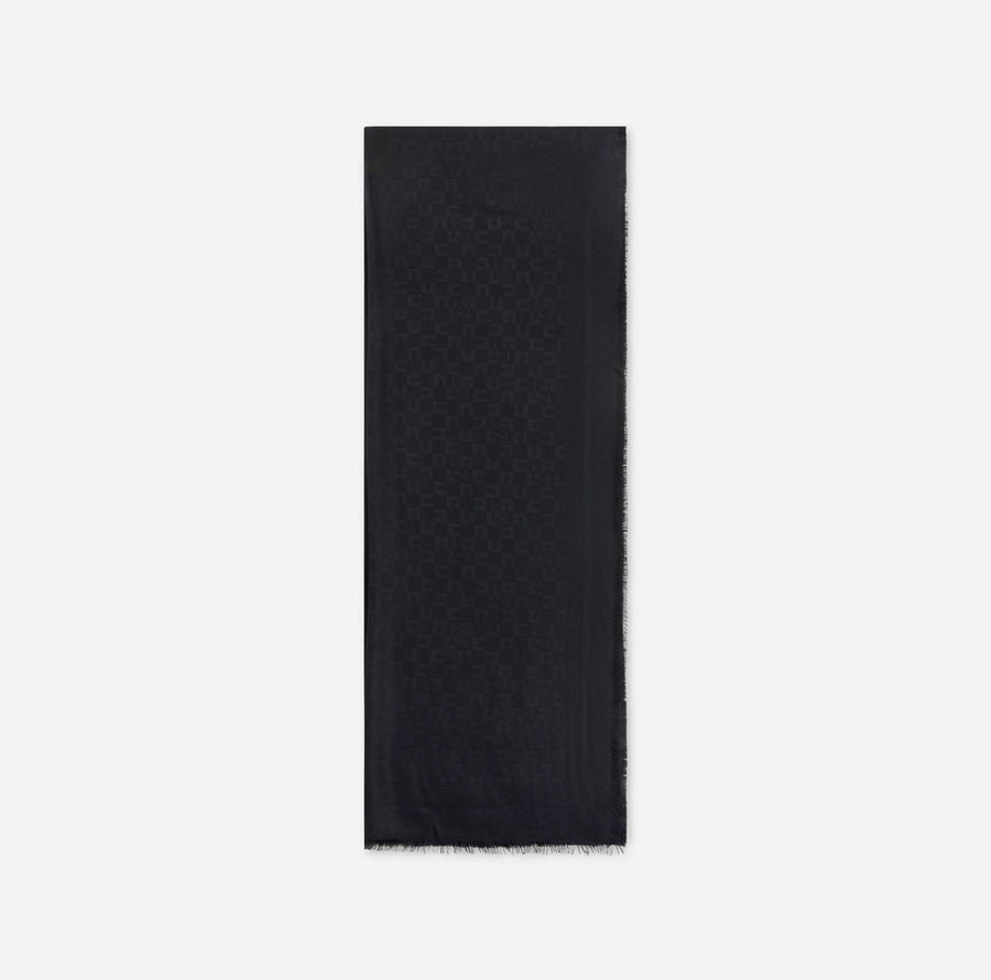 ELISABETTA FRANCHI SCIARPA CON PATTERN LOGO