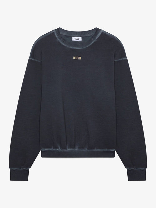 GCDS FELPA GIROCOLLO PATCH LOGO