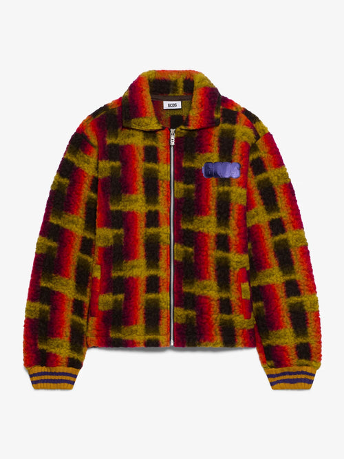 GCDS GIACCA TEDDY FULL ZIP