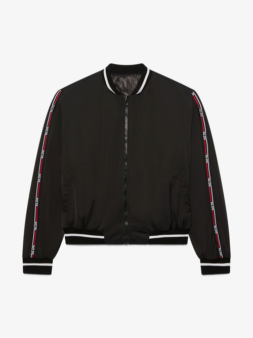GCDS BOMBER IN NYLON LOGO TAPE