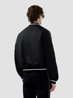 GCDS BOMBER IN NYLON LOGO TAPE