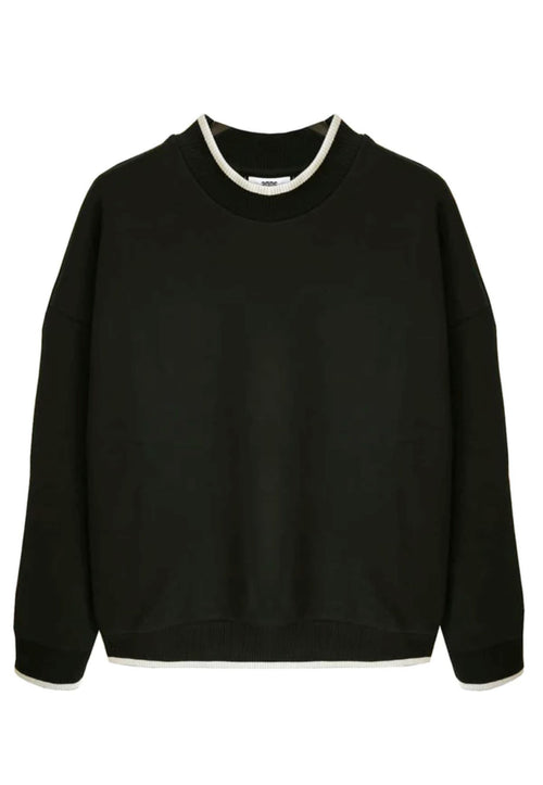 GCDS FELPA GIROCOLLO CON LOGO IMPRESSO