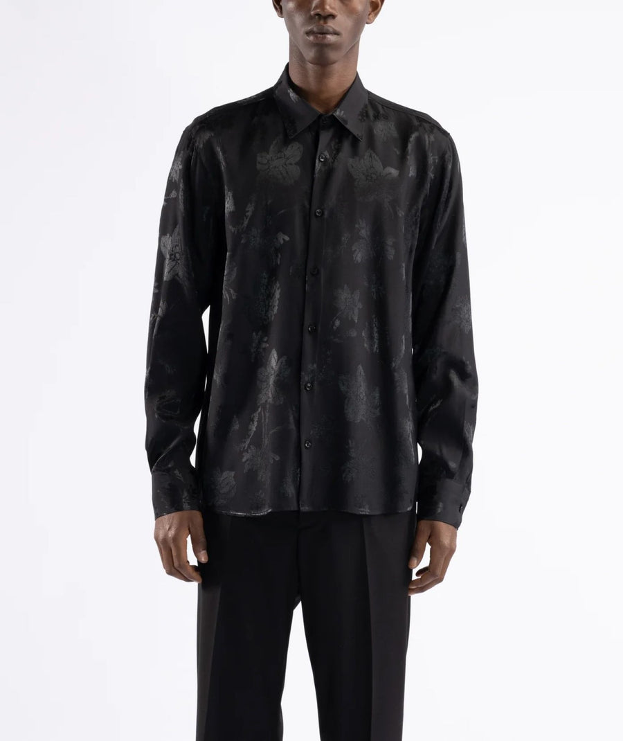 IìM BRIAN CAMICIA MANICA IN VISCOSA JACQUARD