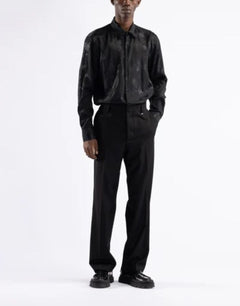 IìM BRIAN CAMICIA MANICA IN VISCOSA JACQUARD