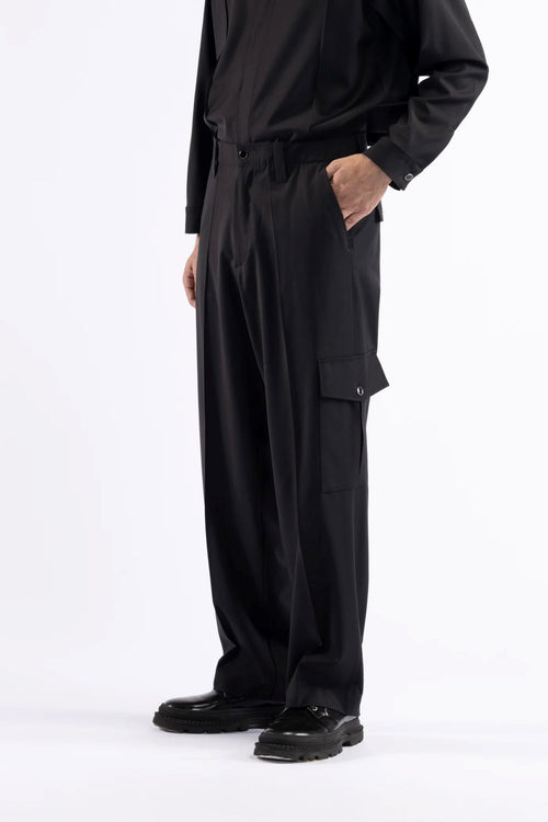 I'M BRIAN PANTALONE IN LANA CON TASCONE