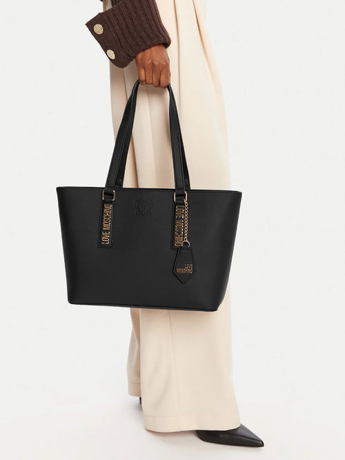 LOVE MOSCHINO BORSA A SPALLA IN PELLE