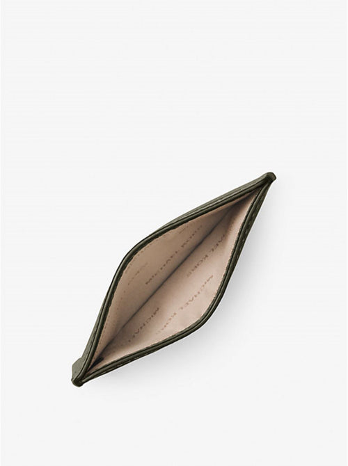 MICHAEL KORS PORTACARTE DI CREDITO IN PELLE MARTELLATA