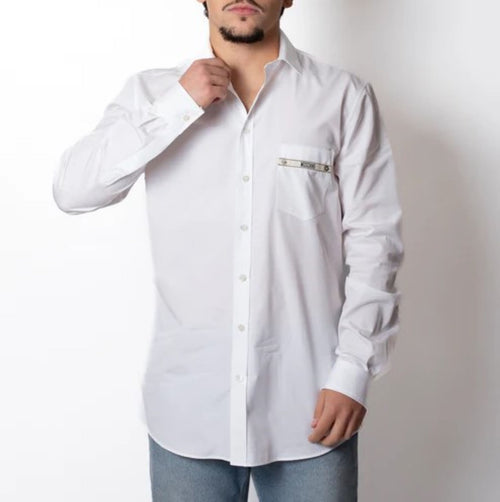 MOSCHINO COUTURE CAMICIA CON TASCHINO LOGATO