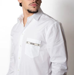 MOSCHINO COUTURE CAMICIA CON TASCHINO LOGATO