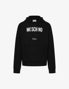 MOSCHINO COUTURE FELPA IN COTONE ORGANICO STAMPATA