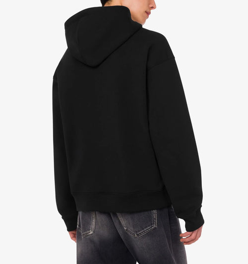 MOSCHINO COUTURE FELPA IN COTONE ORGANICO STAMPATA