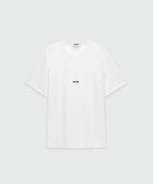 MSGM T-SHIRT GIROCOLLO IN COTONE CON MICRO LOGO