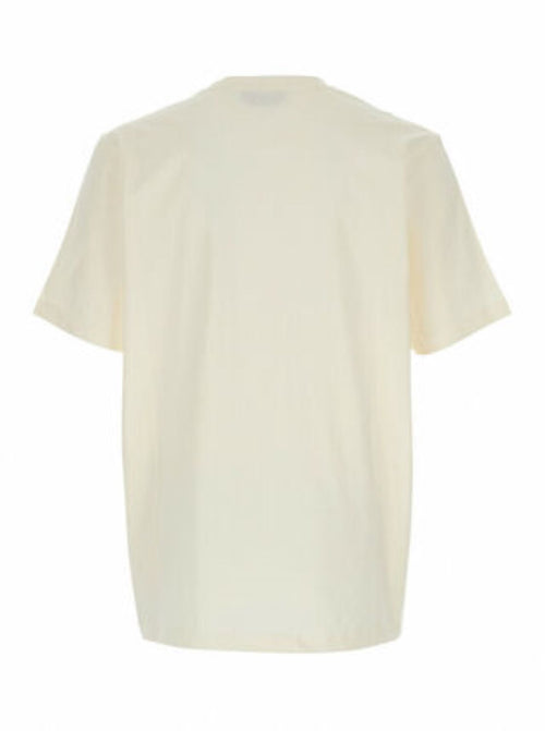 MSGM T-SHIRT GIROCOLLO IN COTONE CON MICRO LOGO