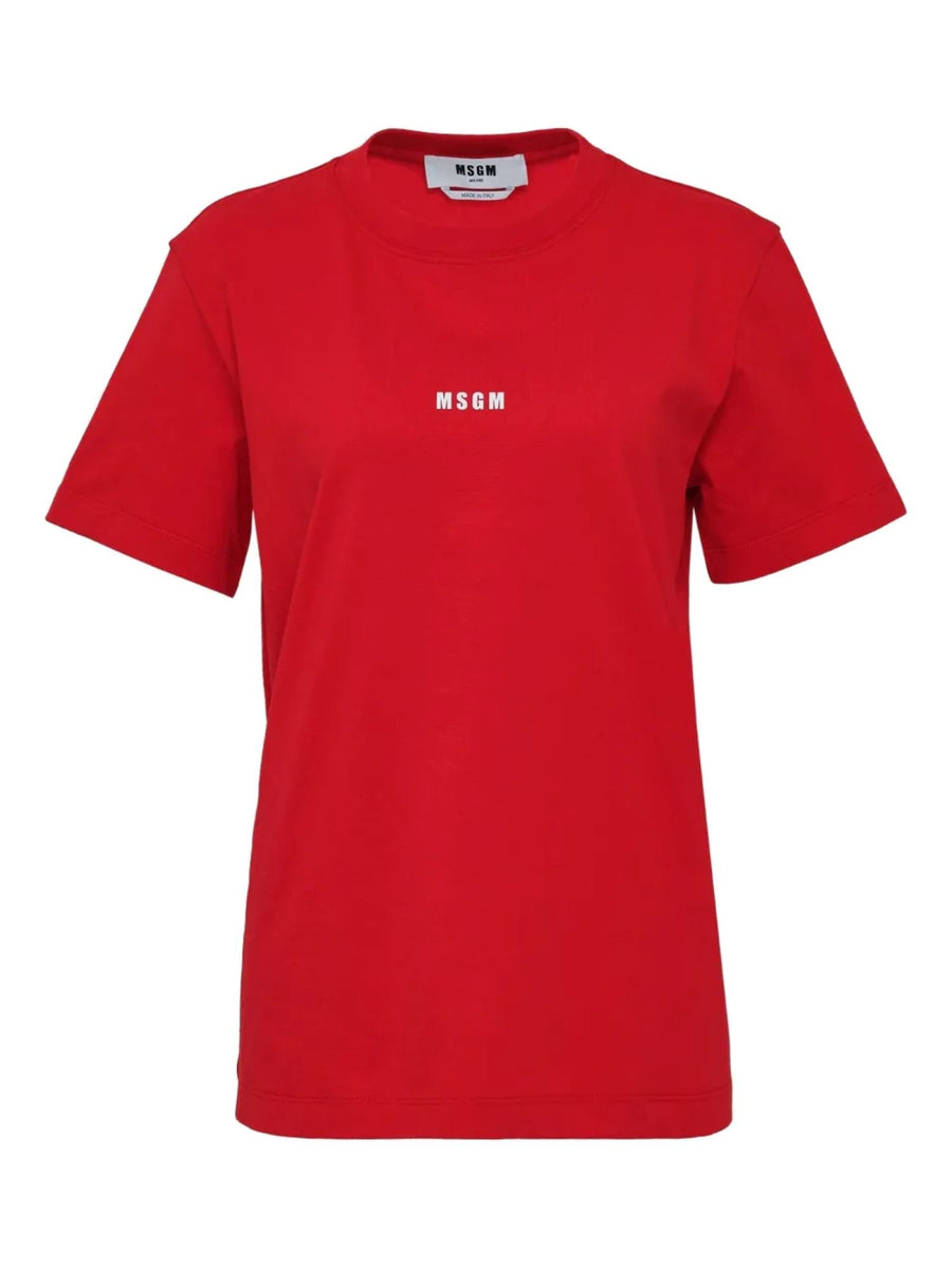MSGM T-SHIRT IN COTONE CON LOGO