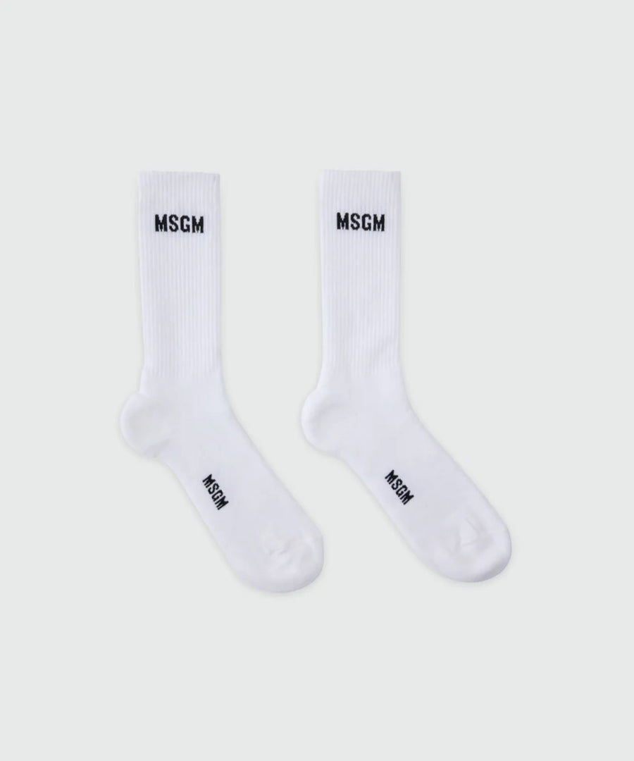 MSGM CALZINI CON GRAFICA JACQUARD