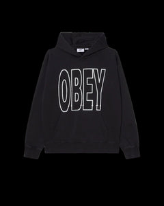 OBEY MAGLIONE CON CAPPUCCIO MANOR FADED