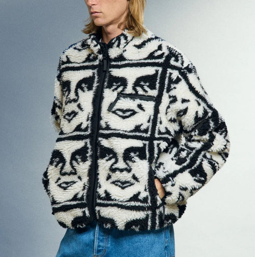 OBEY GIACCA ICONA RIPETUTA SHERPA