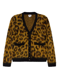 OBEY CARDIGAN PATRON LEOPARD