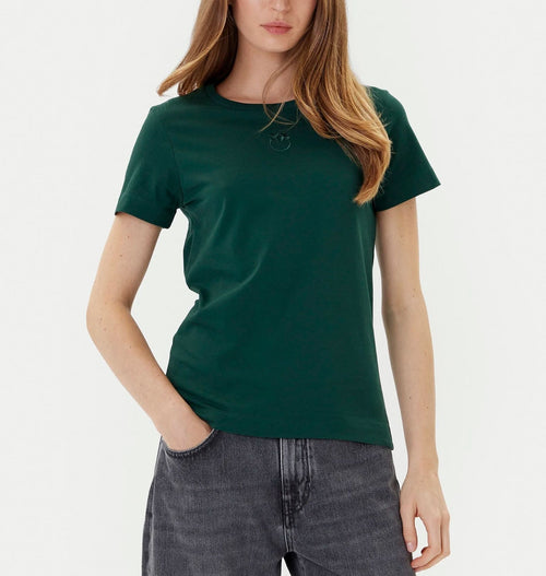 PINKO T-SHIRT RICAMO LOVE BIRDS