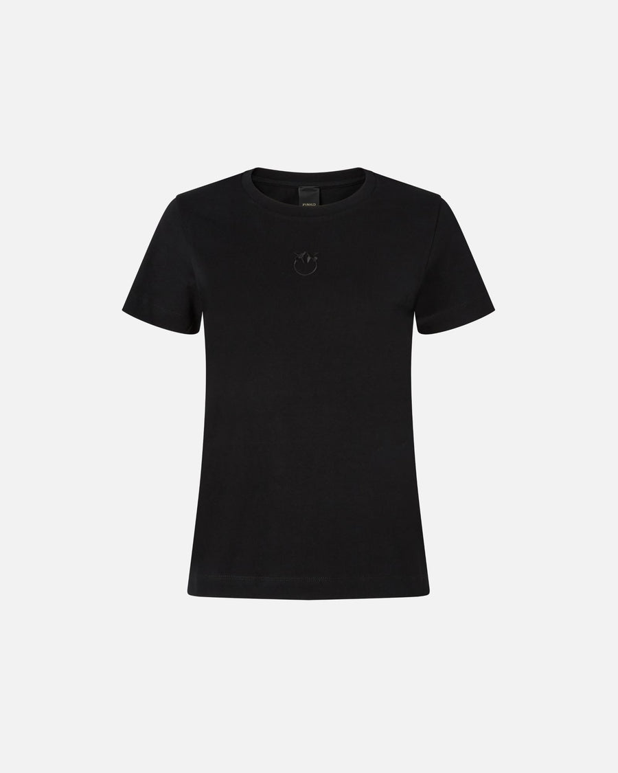PINKO T-SHIRT RICAMO LOVE BIRDS