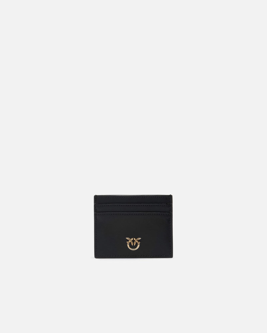 PINKO PORTACARTE LISCIO CON LOGO LOVE BIRDS