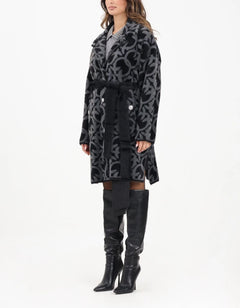 PINKO ZANTE SIMILPELLICCIA JACQUARD LOGO