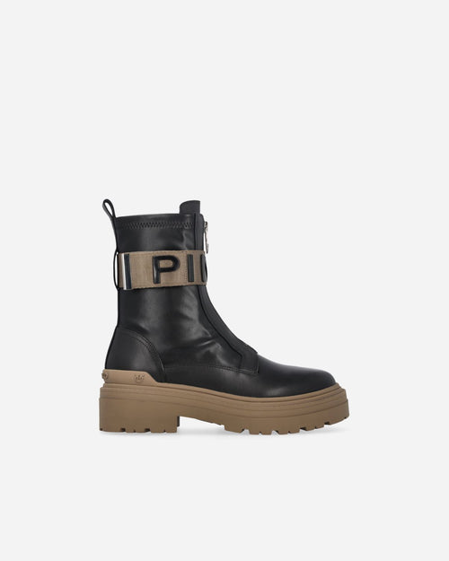 PINKO STIVALI PLATFORM CON LOGO LETTERING