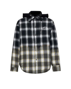 RICHMOND SPORT CAMICIA CHECK CON CAPPUCCIO APPLICATO