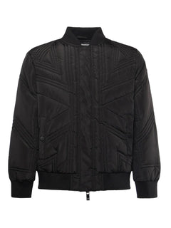 RICHMOND SPORT BOMBER TRAPUNTATO CON MOTIVO UNION JACK