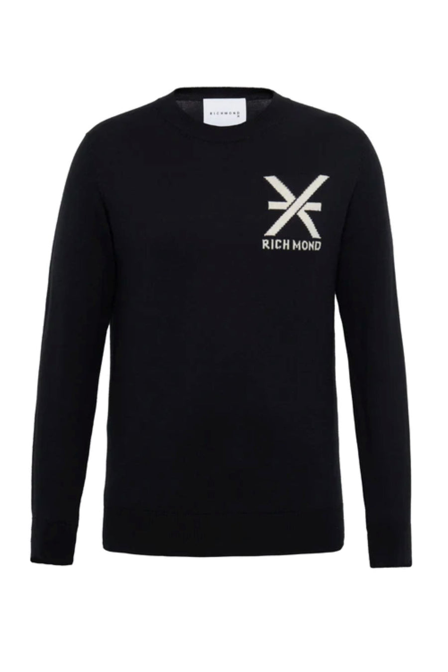 RICHMOND SPORT MAGLIA UOMO IN MISTO LANA CON LOGO SUL PETTO