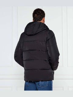 RICHMOND SPORT GIUBBOTTO NERO UOMO CON CAPPUCCIO DOUBLE FACE CON LOGO