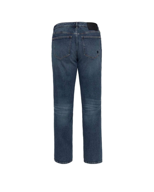 RICHMOND SPORT JEANS STRAIGHT FIT CON ROTTURE E LAVAGGIO EFFETTO VINTAGE
