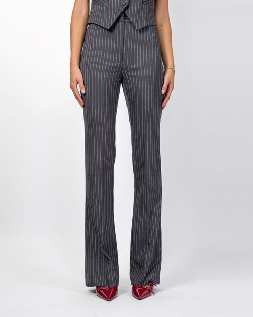 SILENCE LTD PANTALONI STRIPE FLARE