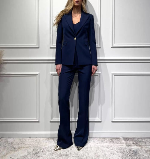 SILENCE LTD BLAZER MONOPETTO CON BOTTONE ORO