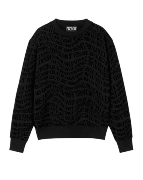 VERSACE JEANS COUTURE FELPA REGULAR LIQUIFY LOGOMANIA