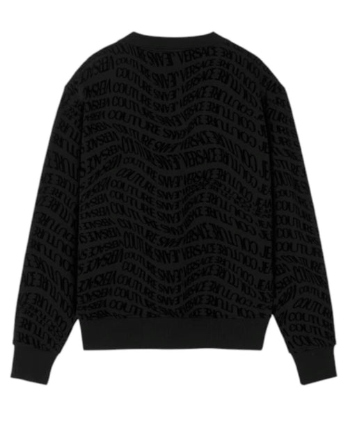 VERSACE JEANS COUTURE FELPA REGULAR LIQUIFY LOGOMANIA