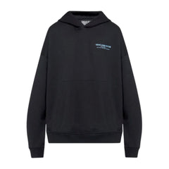 VERSACE JEANS COUTURE FELPA CON CAPPUCCIO AMPIA CON LOGO