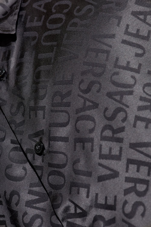 VERSACE JEANS COUTURE CAMICIA REGULAR LIQUIFY LOGOMANIA