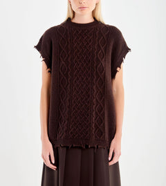 VICOLO GILET MISTO LANA