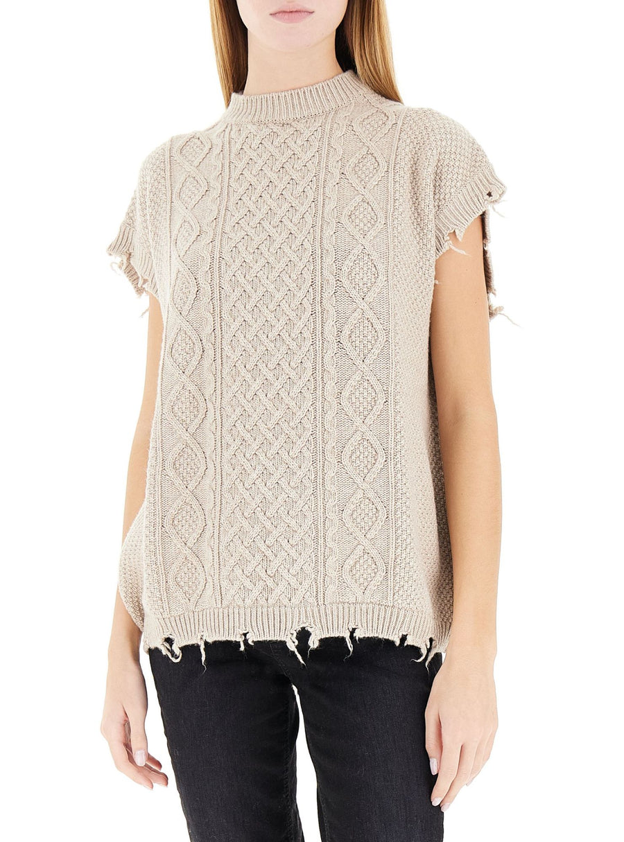 VICOLO GILET MISTO LANA