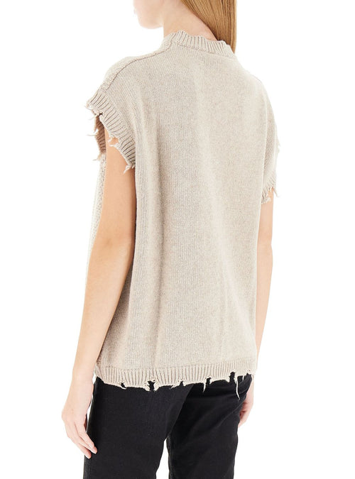 VICOLO GILET MISTO LANA