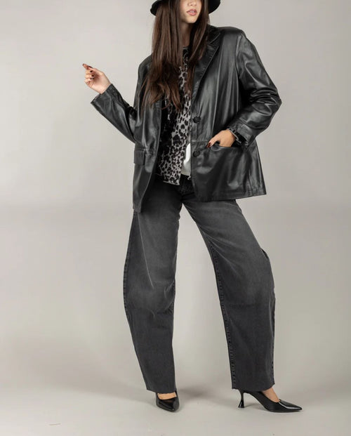 VICOLO GIACCA IN PELLE OVER