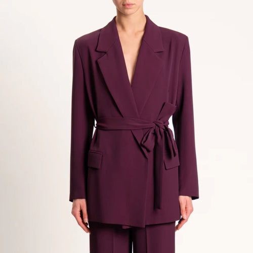 VICOLO GIACCA TESSUTO FLUIDO CON CINTURA