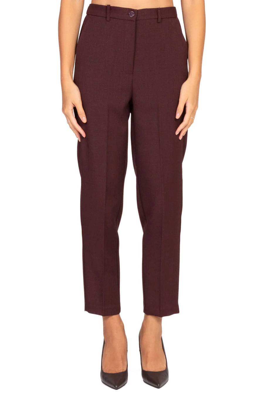 VICOLO PANTALONE CARROT MELANGIATO