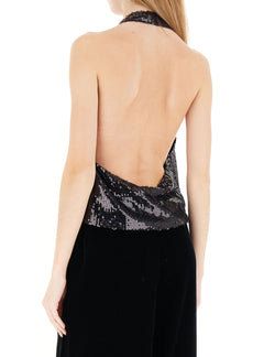 VICOLO TOP CON PAILLETTES