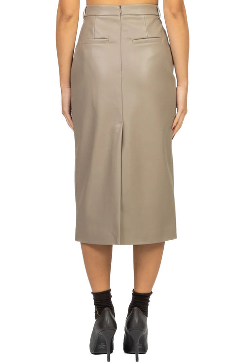 VICOLO GONNA LONGUETTE ECOPELLE