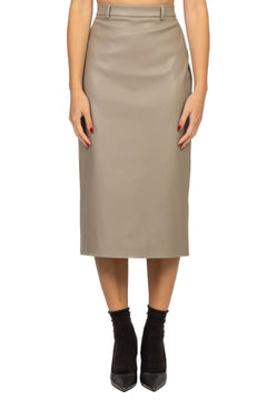 VICOLO GONNA LONGUETTE ECOPELLE