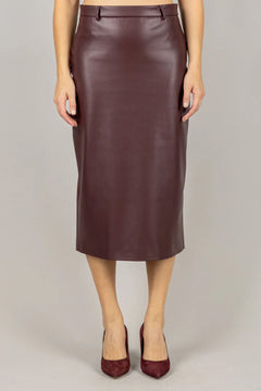 VICOLO GONNA LONGUETTE ECOPELLE